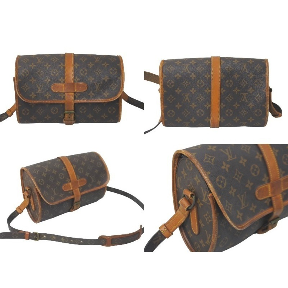 Louis Vuitton Shoulder Leather Marne Brown Bag